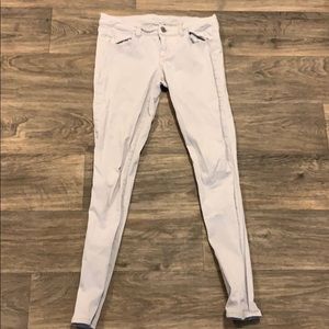 Grey stretch skinny jeans